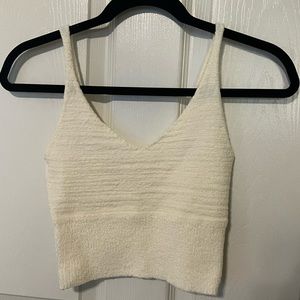 Altar’d State Crème Cropped Tank